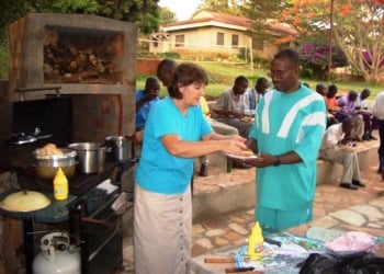 Serving Food at a Class Party