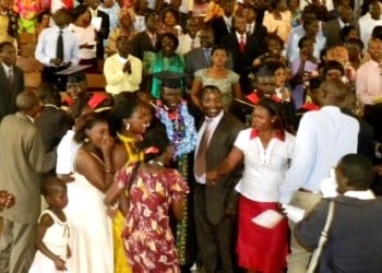 Friends Celebrate with Their Graduate