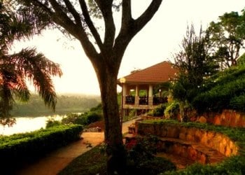 Riverside Pavilion Viewed from Imani Garden