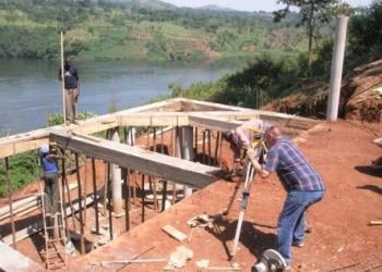 Volunteer Working on Construction Site